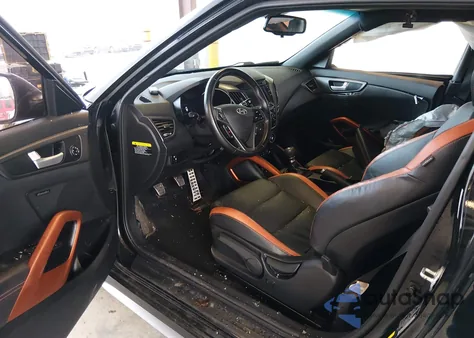 2016 Hyundai Veloster Turbo from USA, damaged, VIN KMHTC6AE0GU283371